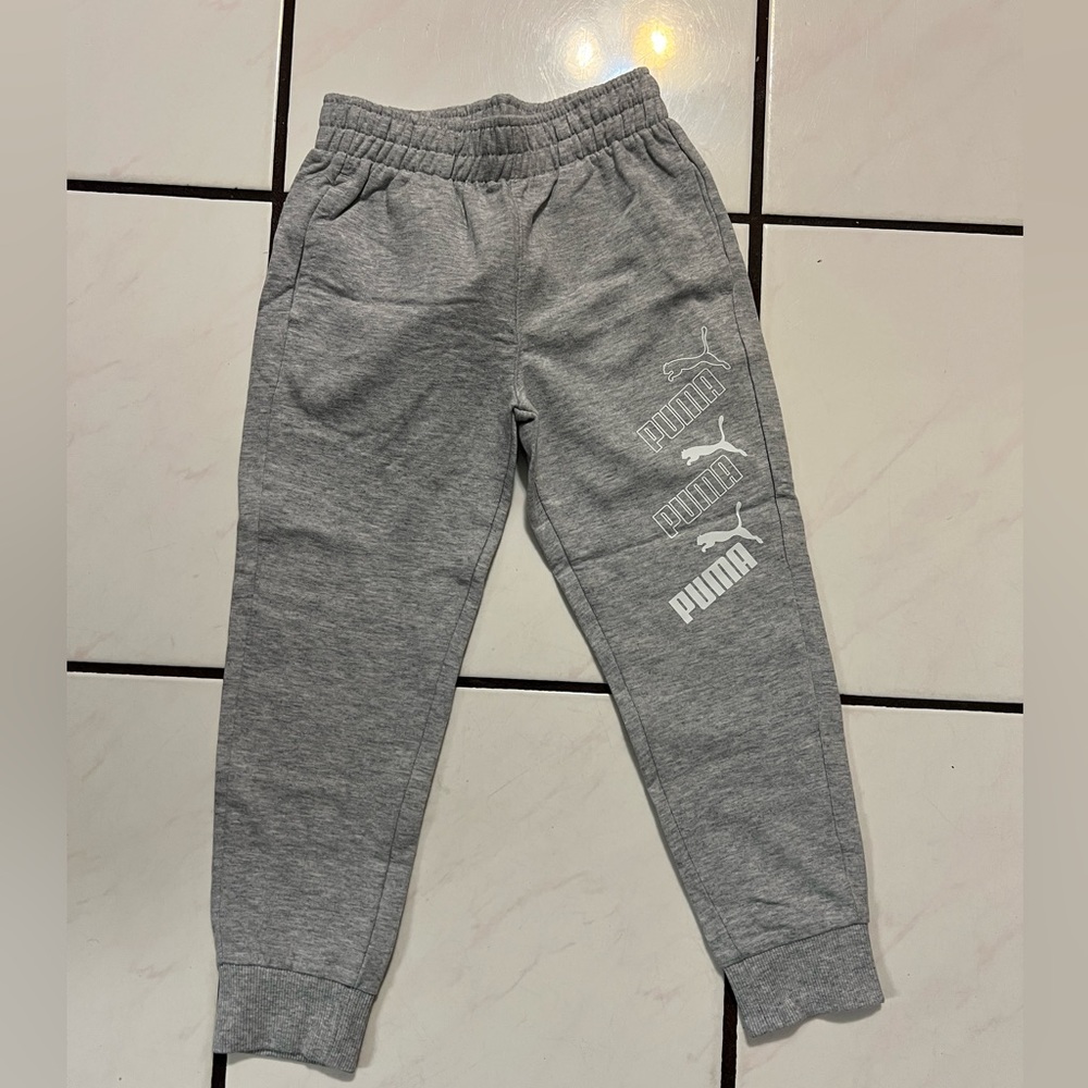 Kids Gray Puma Joggers size 6
